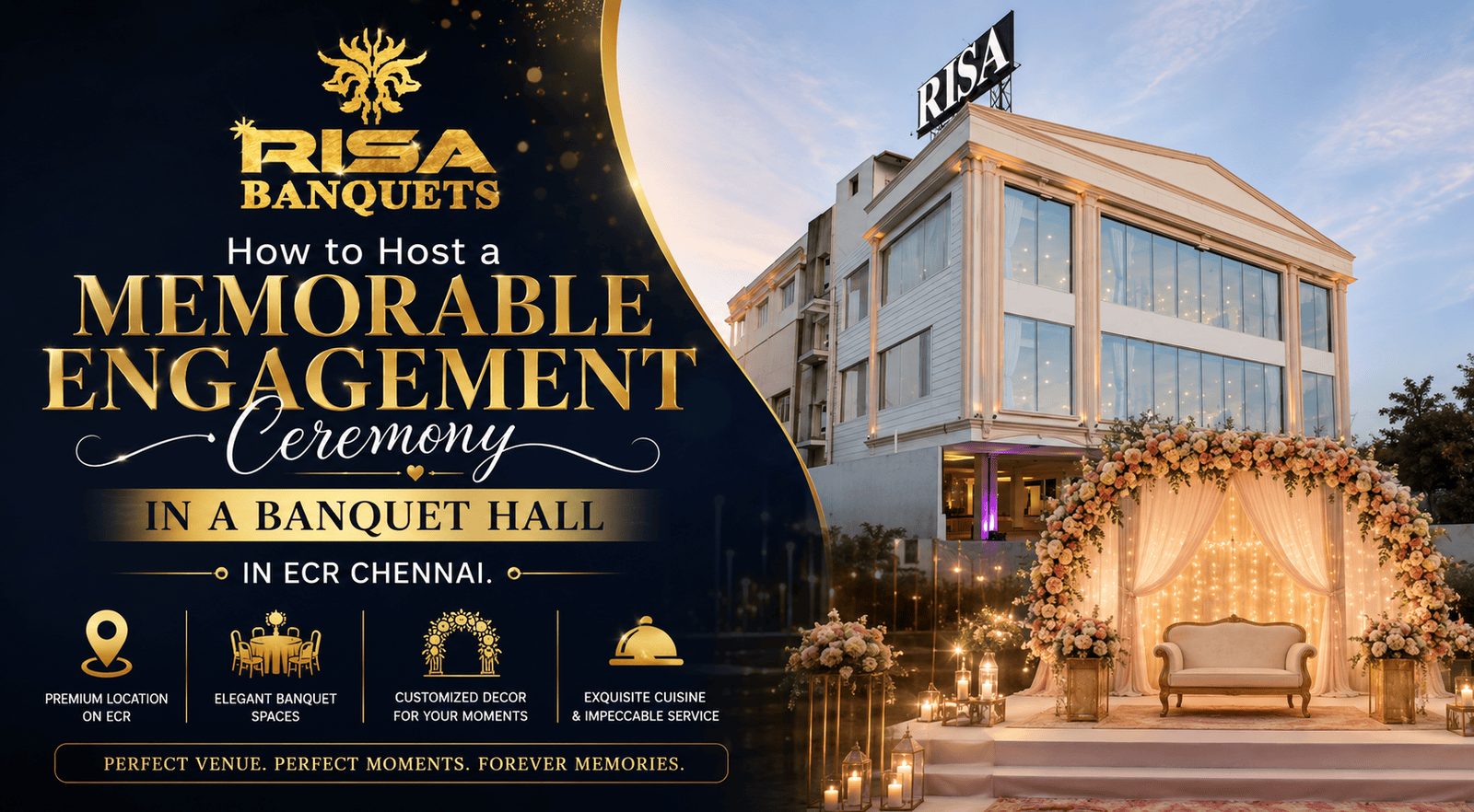 How to Host a Memorable Engagement Ceremony in a Banquet Hall in ECR Chennai